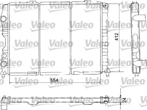 Radiator, motorkoeling VALEO 731283)