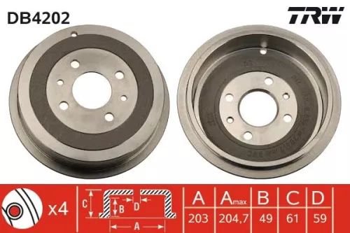 Remtrommel TRW DB4202)