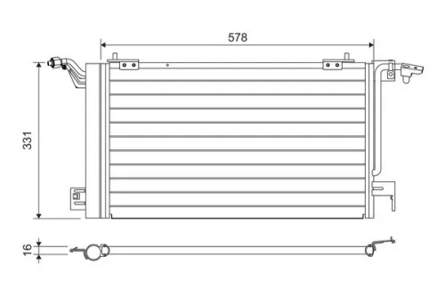 Condensor, airconditioning VALEO 817230)
