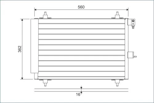 Condenser, air conditioning VALEO 817508)