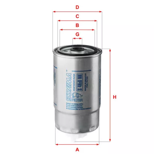 Fuel Filter SOFIMA S 4H2O NR)