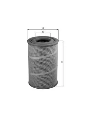 Luchtfilter KNECHT LX 560/1)