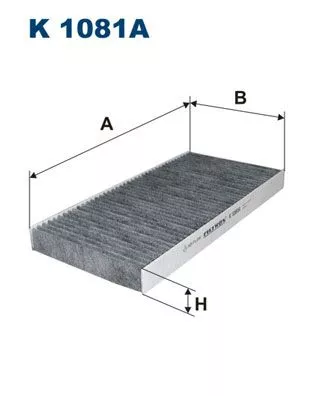Filter, cabin air FILTRON K 1081A)