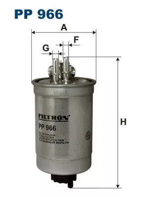 Brandstoffilter FILTRON PP 966)