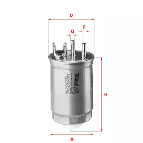 Brandstoffilter SOFIMA S 4412 NR)