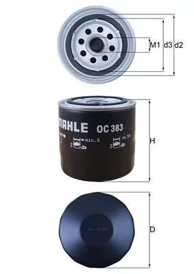 Oil Filter KNECHT OC 383)