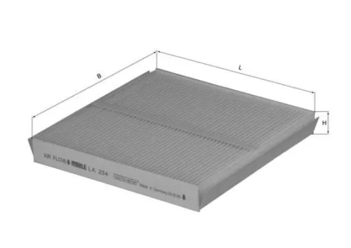 Filter, cabinelucht KNECHT LA 234)