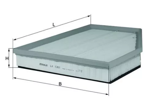 Luchtfilter KNECHT LX 1261)