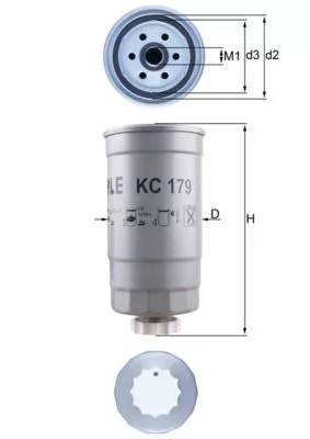 Fuel Filter KNECHT KC 179)