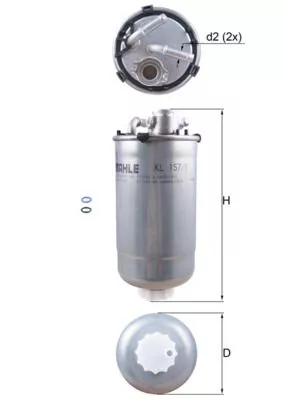 Fuel Filter KNECHT KL 157/1D)