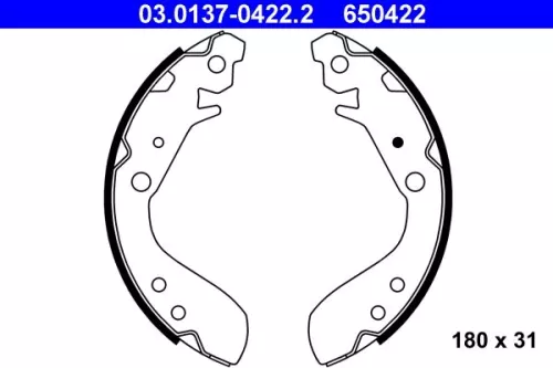 Remblokkenset ATE 03.0137-0422.2)
