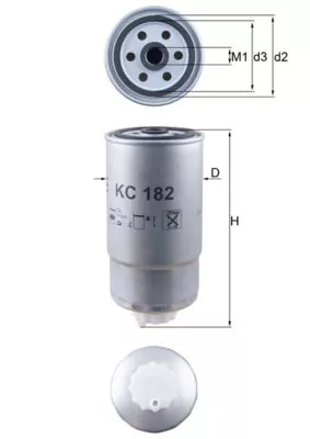 Fuel Filter KNECHT KC 182)