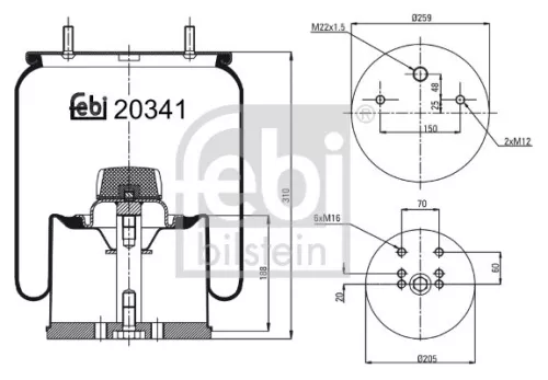 Verbindingsstang, stabilisatorstang FEBI BILSTEIN 21357)
