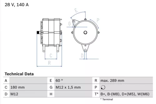Dynamo BOSCH 0 986 041 640)