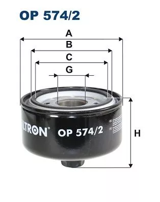 Oliefilter FILTRON OP 574/2)