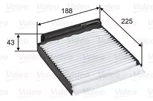 Filter, cabin air VALEO 698753)