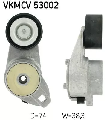 Riemspanner, V-geribbelde riem SKF VKMCV 53002)