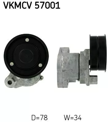 Riemspanner, V-geribbelde riem SKF VKMCV 57001)
