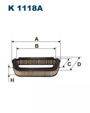 Filter, cabinelucht FILTRON K 1118A)