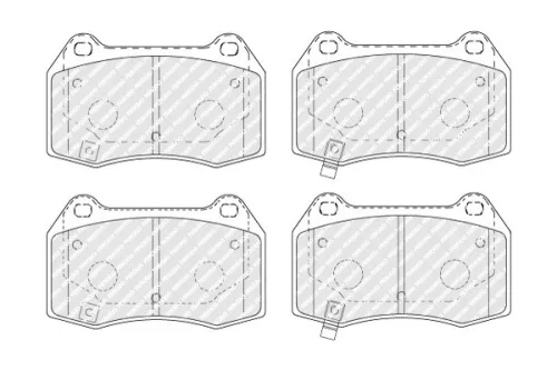 Remblokkenset, schijfrem FERODO FDB1561)