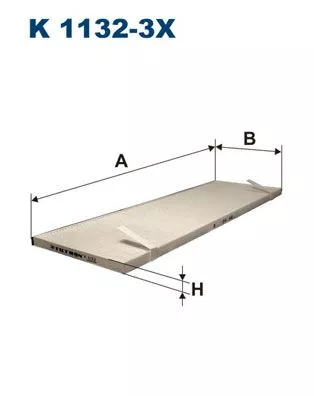 Filter, cabinelucht FILTRON K 1132-3x)