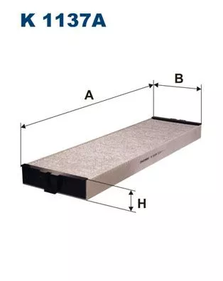 Filter, cabinelucht FILTRON K 1137A)