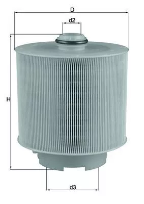 Luchtfilter KNECHT LX 1006/2D)