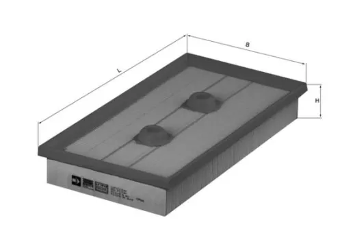 Luchtfilter KNECHT LX 1643)