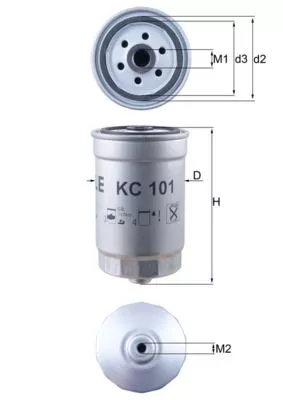 Fuel Filter KNECHT KC 101)