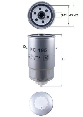 Fuel Filter KNECHT KC 195)