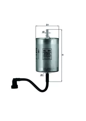 Brandstoffilter KNECHT KL 80)