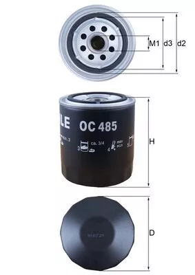 Oil Filter KNECHT OC 485)