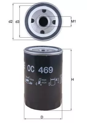 Oliefilter KNECHT OC 469)