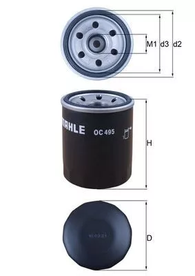 Oil Filter KNECHT OC 495)