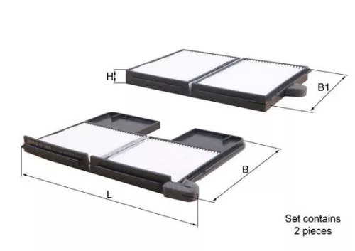 Filter, cabinelucht KNECHT LA 186/S)