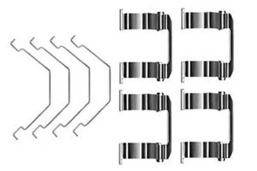 Accessoirekit, schijfremblokken TRW PFK331)