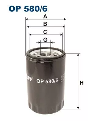 Oliefilter FILTRON OP 580/6)