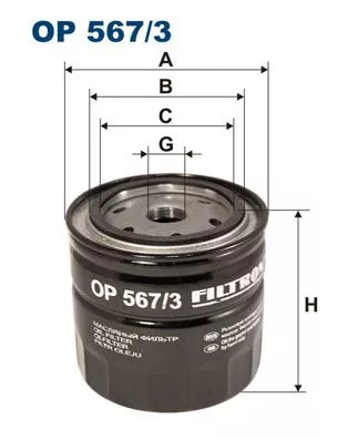 Oil Filter FILTRON OP 567/3)