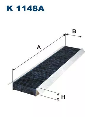 Filter, cabinelucht FILTRON K 1148A)