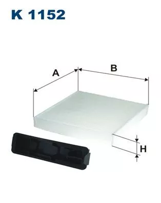 Filter, cabin air FILTRON K 1152)