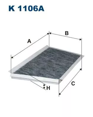 Filter, cabin air FILTRON K 1106A)