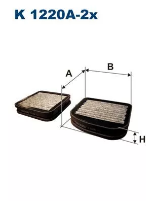 Filter, cabinelucht FILTRON K 1220A-2x)