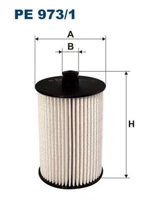 Brandstoffilter FILTRON PE 973/1)