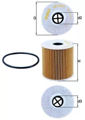 Oil Filter KNECHT OX 339/2D)