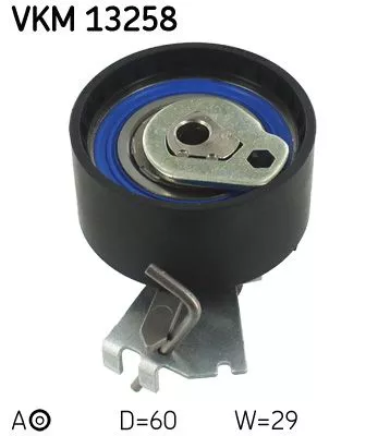 Tensioner Pulley, timing belt SKF VKM 13258)