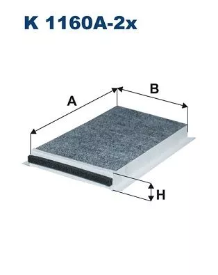 Filter, cabinelucht FILTRON K 1160A-2x)