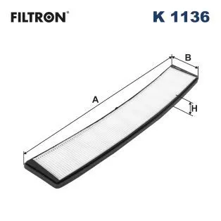 Filter, cabinelucht FILTRON K 1136)