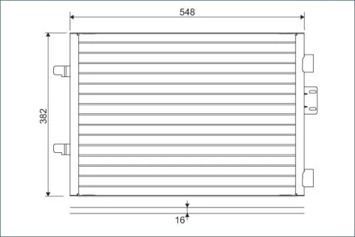 Condensor, airconditioning VALEO 817602)