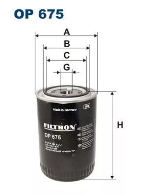 Oil Filter FILTRON OP 675)