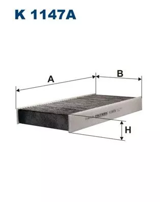 Filter, cabinelucht FILTRON K 1147A)